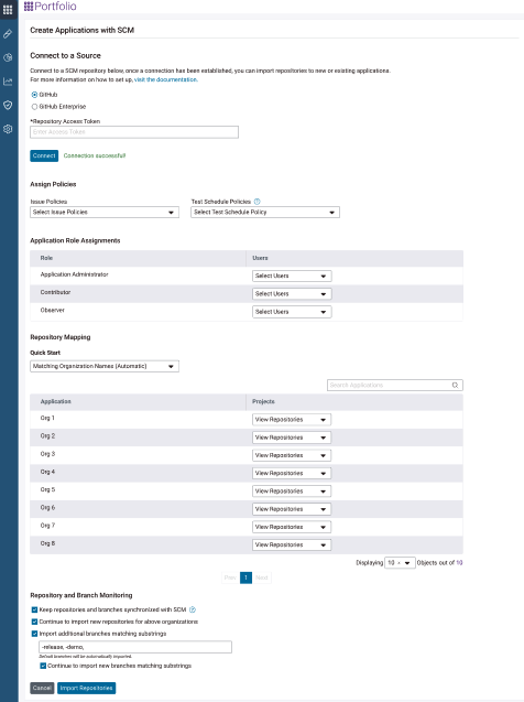 Mapping bulk import